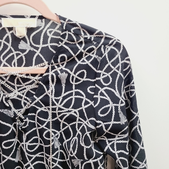 Michael Kors Chainlink Blouse - Picture 2 of 10